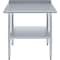 Amgood 24 in. x 36 in. Stainless Steel Work Table with 1.5 in. Backsplash WT-2436-BS-Z - alternate 6